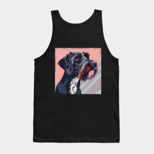 German Wirehaired Pointer in 70's Tank Top